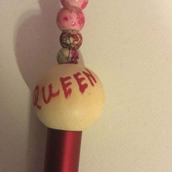 Red Beaded Accessory - Picture 2 of 4